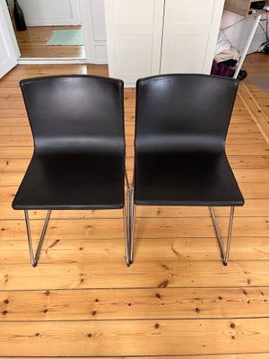 Spisebordsstol, Læder, Bernhard IKEA, Super god Bernhard stol IKEA i mørkebrun/sort læder.

Stolene 