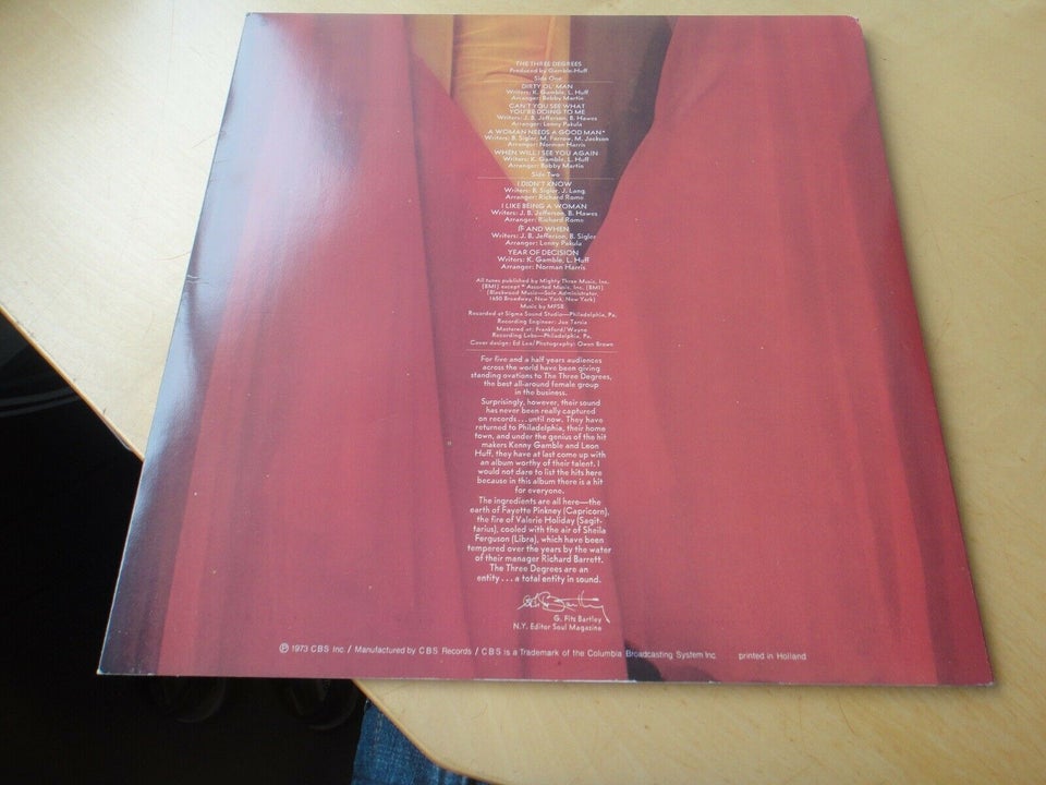 LP, The three Degrees, Gennembrudsalbummet