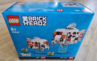 Lego Exclusives, 40545, BrickHeadz. Ny og uåbnet.

Koi-fisk, fra Pets serien.
Nr. 176: Koi fish
Nr. 