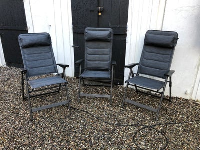 Campingstole, Ekstra kraftige stole, som ny, brugt 7 dage. Nypr. 800,- stk. nu 450,- stk.