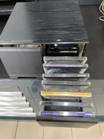 Vintage CD kasette inklusiv CDer samlet, CD opbevaring