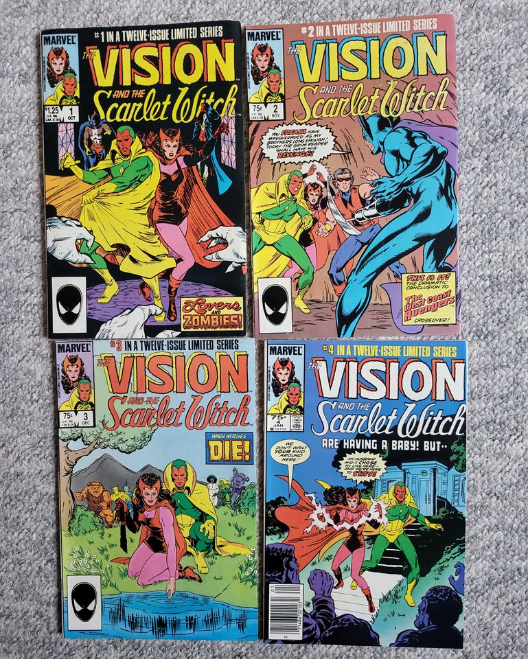 Vision and the Scarlett Witch, maxi serie 1985, Marvel