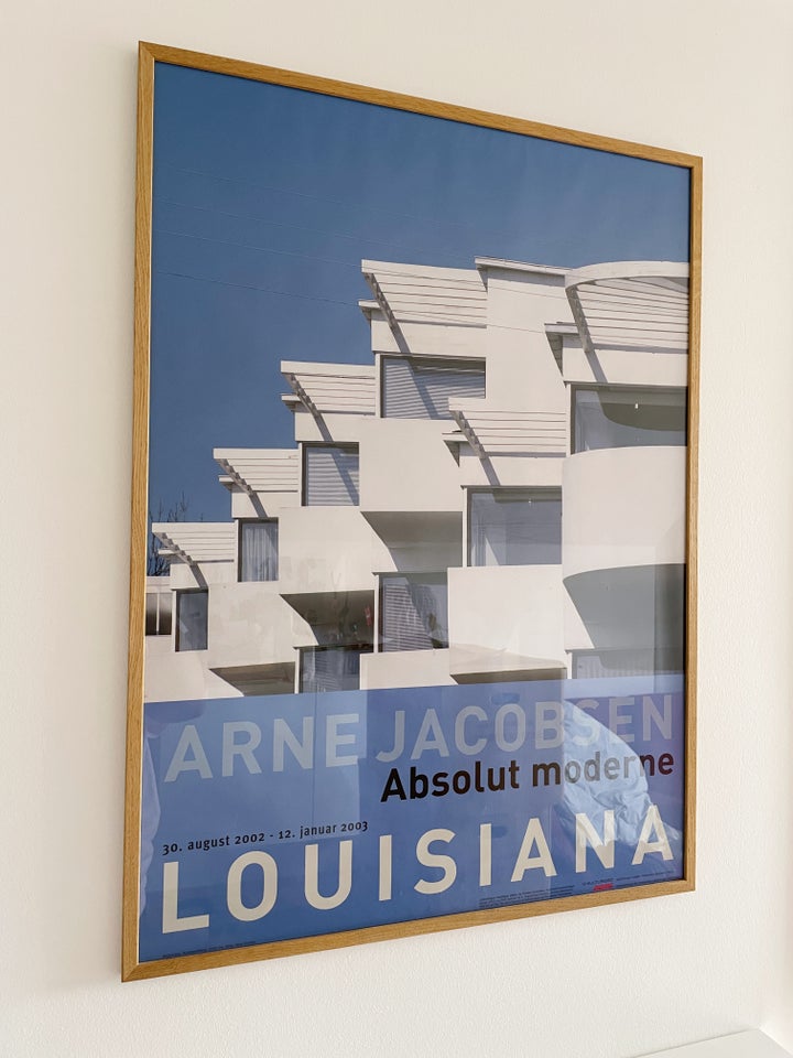 bit Skrivemaskine Matematisk Plakat m. ramme, Louisiana, motiv: Arne Jacobsen – dba.dk – Køb og Salg af  Nyt og Brugt