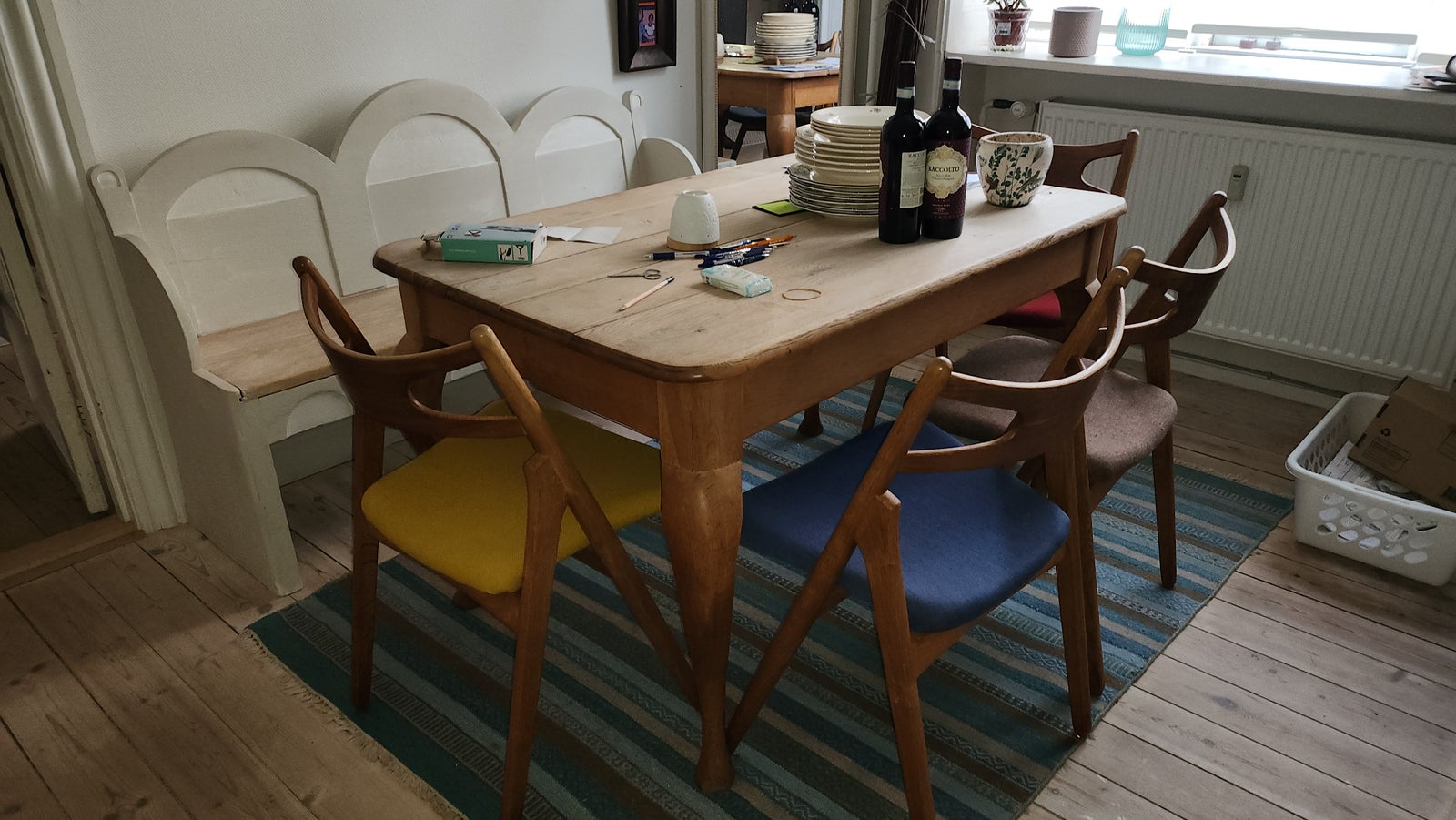 Anden arkitekt, bord, Bord træbord spisebord vintage
