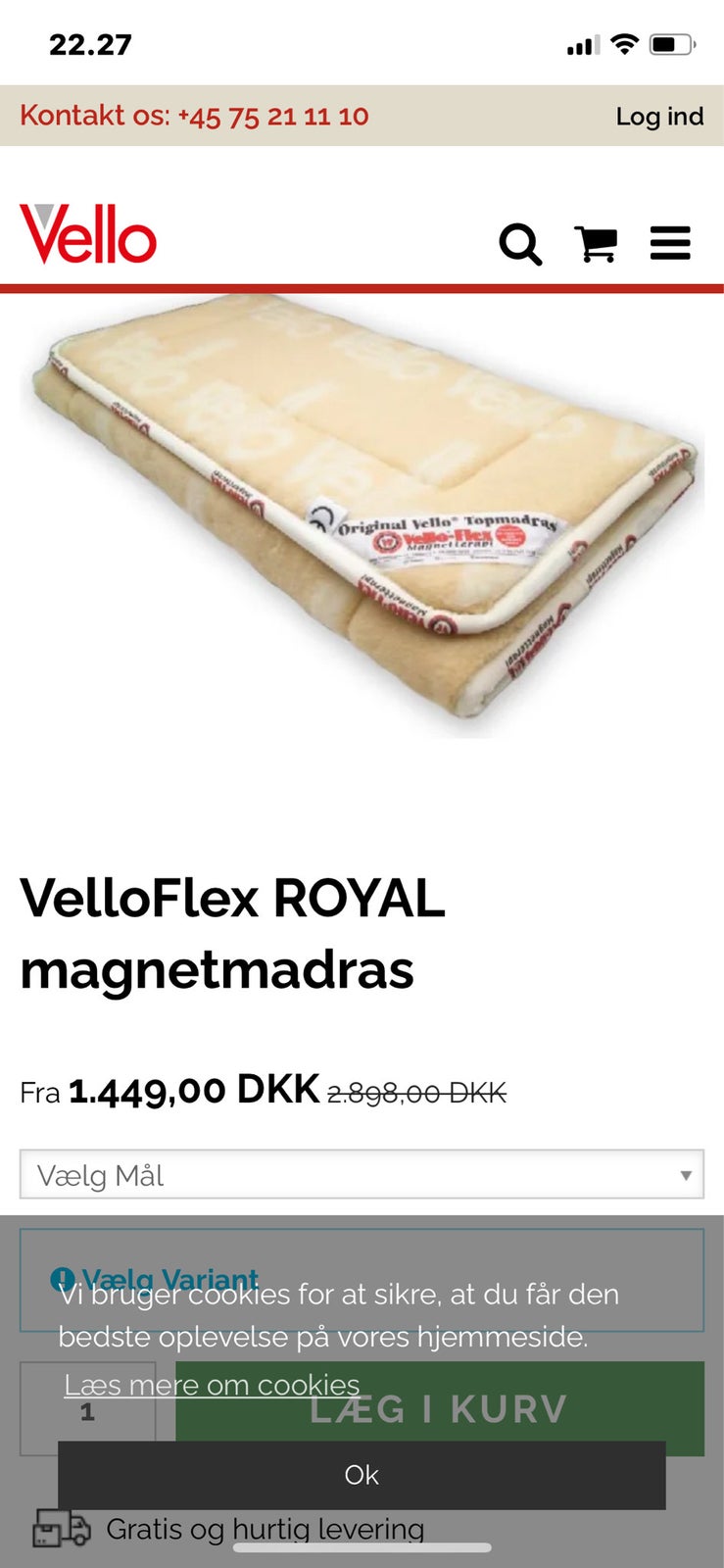 VelloFlex Royal – dba.dk – Køb Salg Nyt og Brugt
