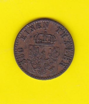 Vesteuropa, mønter, (474) Preussen 1 Pf. B