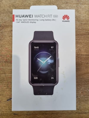 Andet, Huawei, Har en ubrugt Huawei Watch Fit..

Beskrivelse:

All-day SpO2 Monitoring | 
Long batta