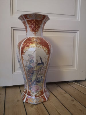 Vase, Stor vase, Fapodel, Har købt denne fine vase brugt engang. Nu er jeg hele tiden ved at vælte d