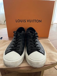 LOUIS VUITTON Stretch Fabric LV Black Heart Sock Sneaker 39 Black 739133
