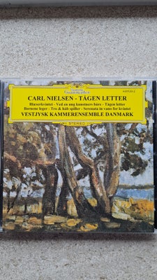 VESTJYSK KAMMERENDEMBLE: CARL NIELSEN- TÅGEN LETTER., klassisk, CD 8 TRACKS. PÆN STAND.  1995  DEUTS