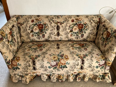 Sofa, bomuld, 2 pers., Blomstret sofa

Længde/bredde: 180
Dybde: 70 
Højde: 72