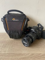 Nikon D5600, spejlrefleks, 18-55 x optisk zoom