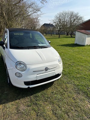 Fiat 500, Benzin, 2012, km 261000, hvid, nysynet, klimaanlæg, aircondition, ABS, airbag, 3-dørs, cen