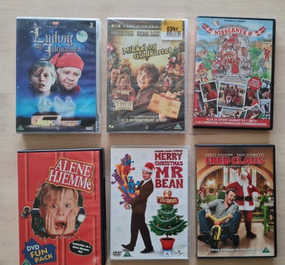 Jule dvd'er, DVD, familiefilm, Ludvig og julemanden 125 kr
Mikkel og guldkortet (ny I folie) 50 kr
N
