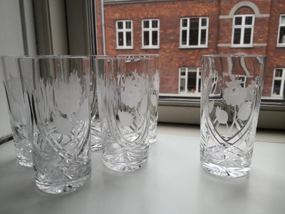 Glas, Krystalglas, 6 stk
utrolig smukke håndlavede Neman
(Hviderusland / Belarus)

krystal glas (høj