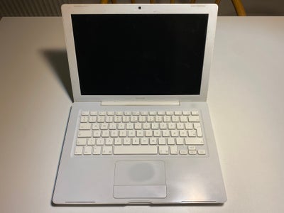 MacBook, Core Duo 13", 1.83 GHz, 2 GB ram, 60 GB harddisk, Rimelig, Vintage MacBook fra ca. 2007. 
S