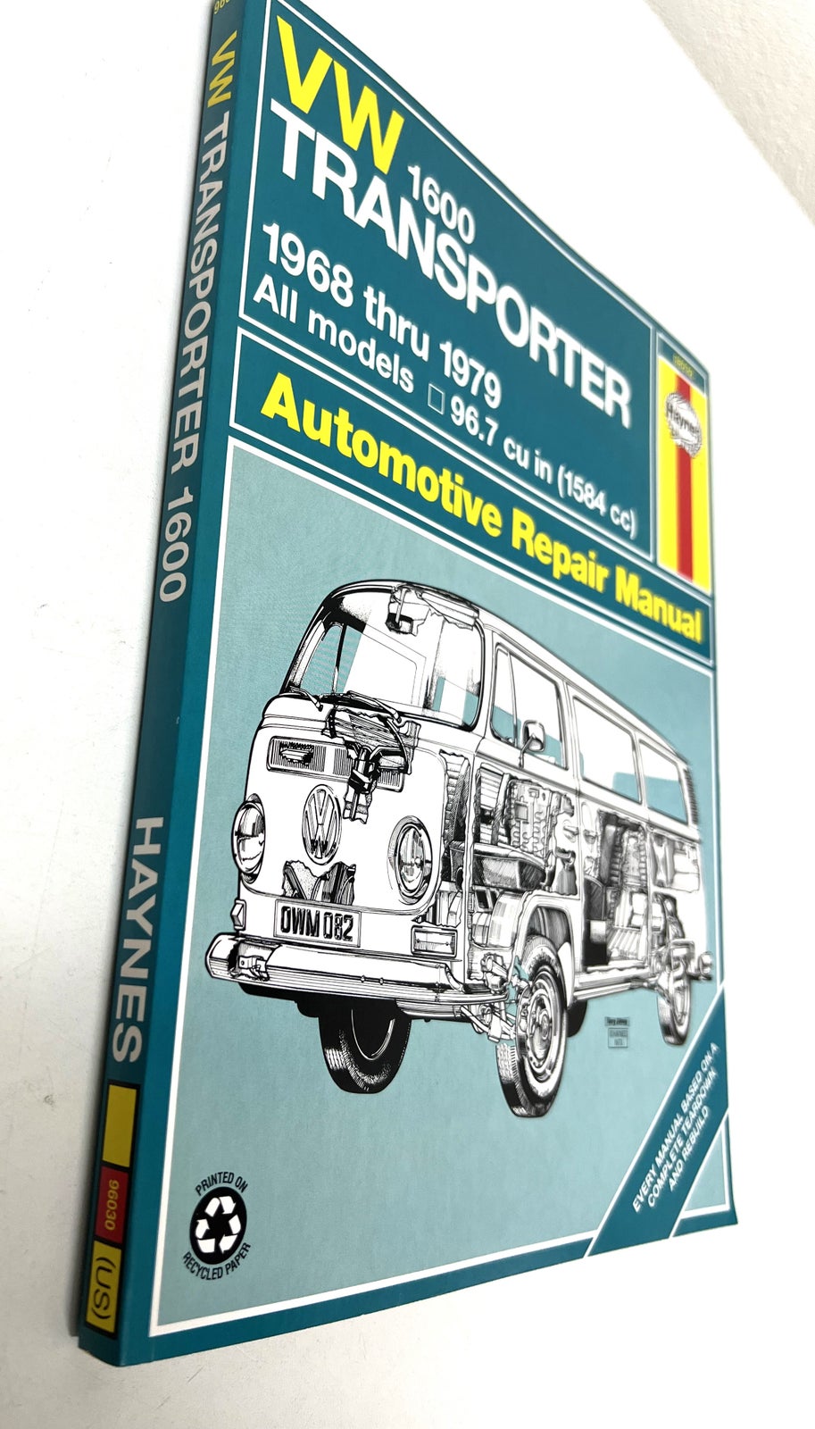 VW TRANSPORTER 1600 - 1968 to 1979, Haynes Automotive Repair