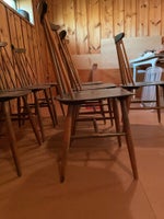 Anden arkitekt, stol, Fin slank model træ grønbejset
