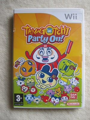 Tamagotchi party on!, Nintendo Wii, 
- Incl. manual
- I org æske,
- MEGET FLOT STAND!
- (3+ år),
- K
