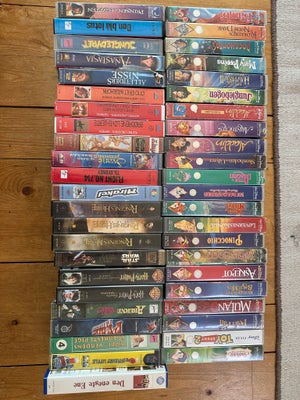 Anden genre, VHS samling sælges samlet. 
Hovedsageligt Disney film, men der er også Harry Potter og 