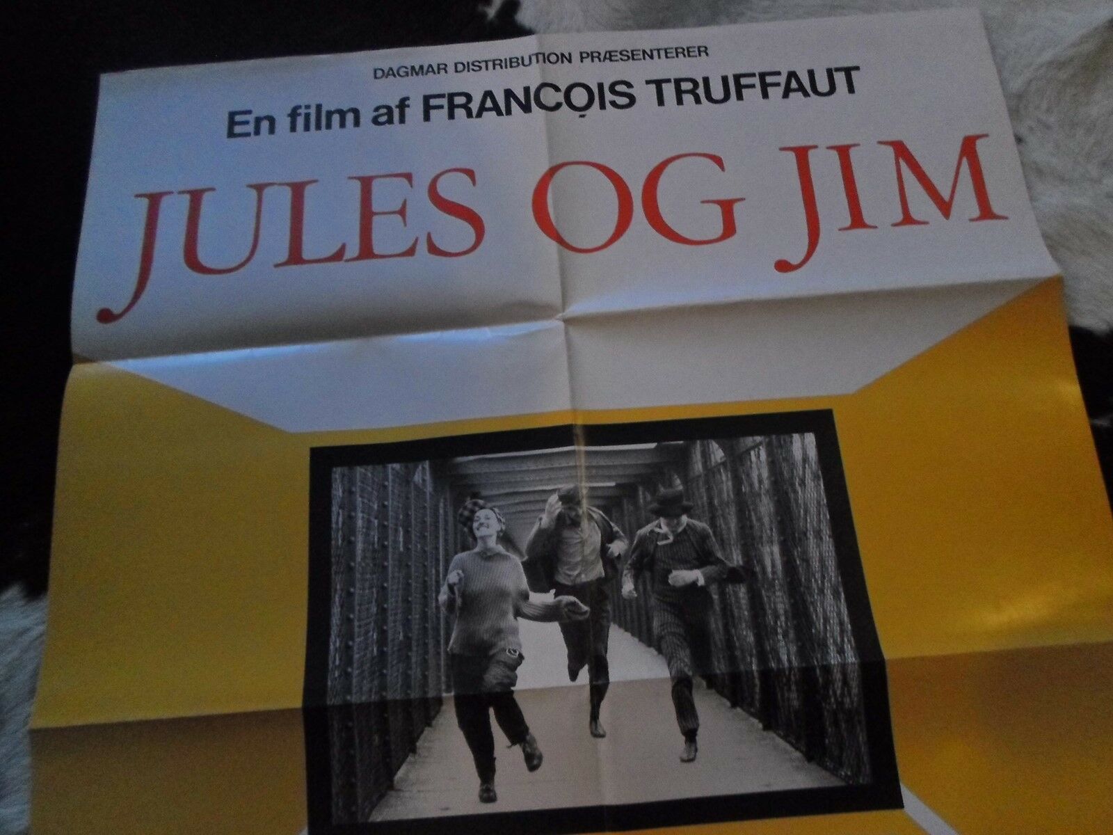 Filmplakat, Jules og Jim (Truffaut 1962), b: 60,5 h: 84,5