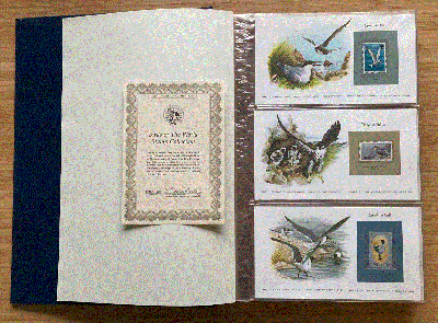 Øvrige lande, Album med 108 kuverter med fugle