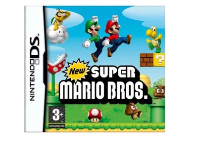 New Super Mario Bros, Nintendo DS, 

Fungere Perfekt 100%
- Meget fin velholdt stand
-Komplet med ma