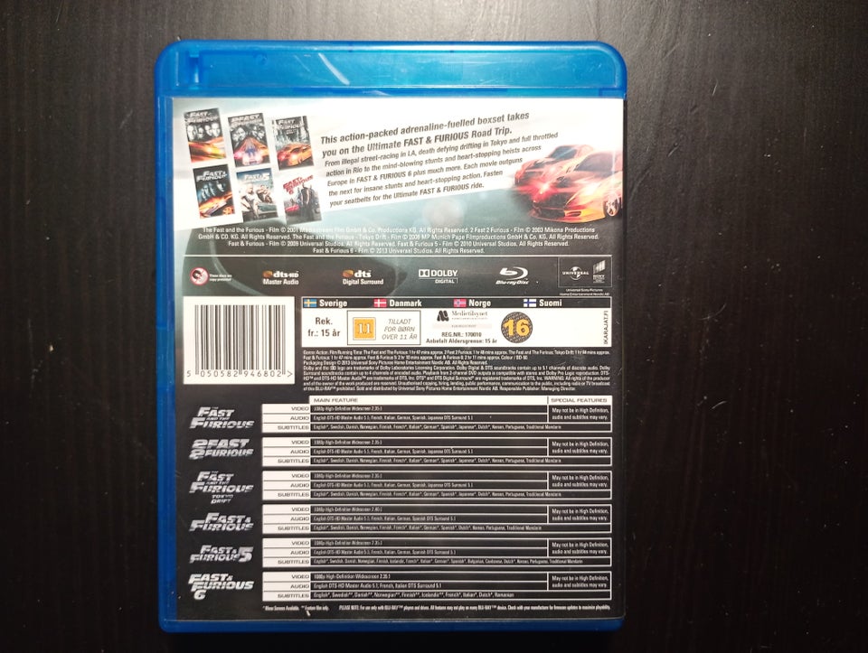 The fast and the furious , Blu-ray, action