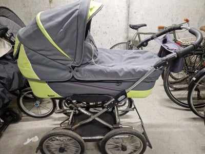 Altanbarnevogn, Emmaljunga, liggemål (cm): 95, Emmaljunga barnevogn ældre model. Købt brugt og brugt