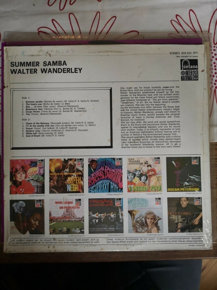 LP, Walter Wanderley, Summer Samba