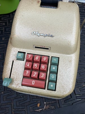 Skrivemaskine, Vintage Olympia 1182 Calculator., VINTAGE OLYMPIA Manual Business Adding Machine 1950