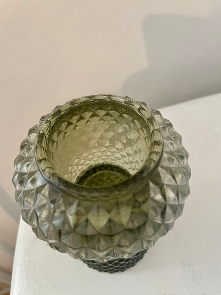 Grøn glasvase