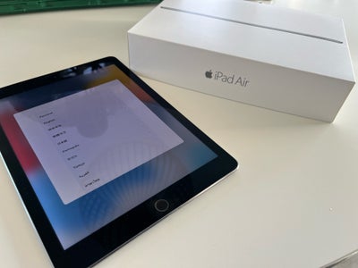 iPad Air 2, 128 GB, sort, God, iPad Air 2 128 gb. Flot skærm uden ridser. Kasse medfølger. Ekskl. la