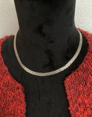 Halskæde, sølv, Vintage, Smuk vintage x-link halskæde med kasselås, i meget pæn stand. Jeg sender ge