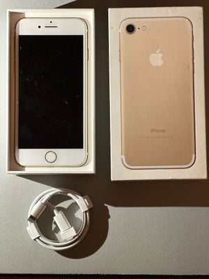 iPhone 7, 32 GB, guld, Rimelig, Selling an iPhone 7 32GB Gold.

Used but functional - comes with ori