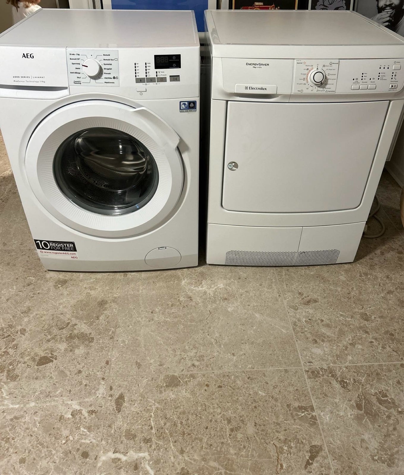 AEG vaskemaskine, vaske/tørremaskine