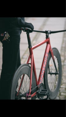 Herrecykel,  andet mærke RodaGira Stratos fixie, 56 cm stel, 1 gear, Fixie cykel uden hjulsæt sælges