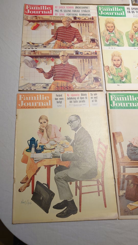 8stk Familie Journal fra 1970 og 1966., Blad