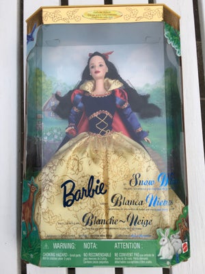 Barbie, Mattel, Barbie som Snehvide, Mattel #21130, år 1998. Samleobjekt. Forefindes i original æske