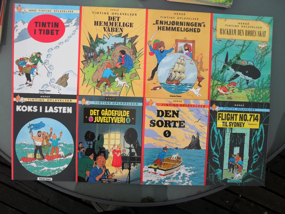 TINTIN NR. 1-23 KOMPLET, HERGE, Tegneserie