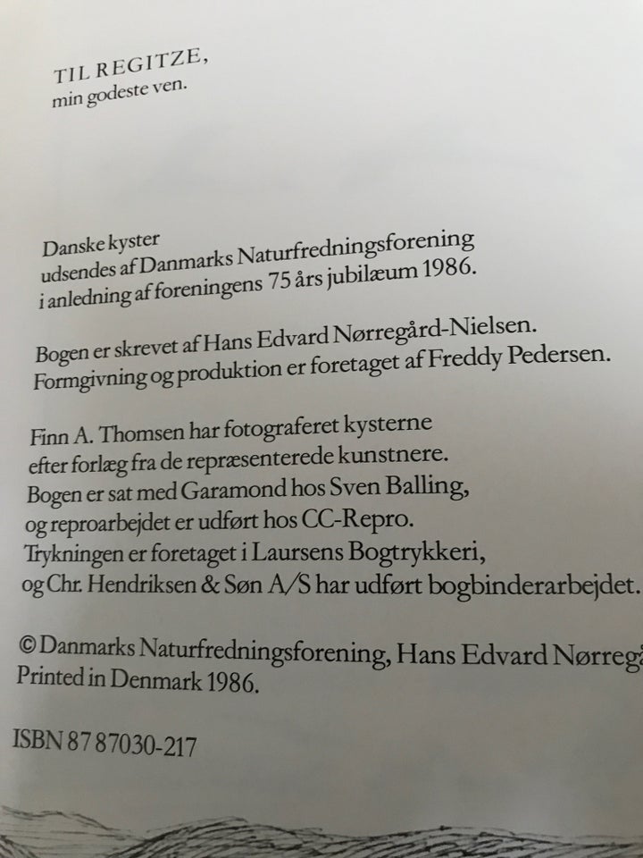 Danske kyster, Hans Edward Nørregaard Nielsen, emne: