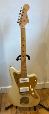 Elguitar, Squier Jazzmaster, 40th Anniversary, Vintage Edition, Maple Fingerboard, Gold Anodized Pic