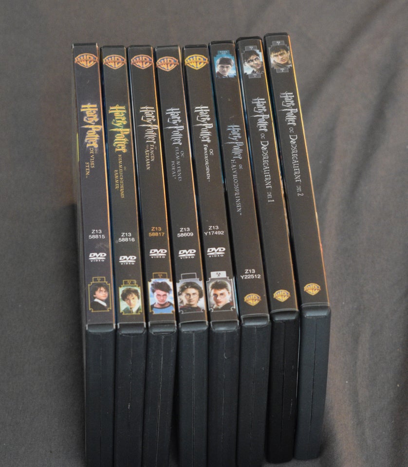 Harry Potter 1-8 på DVD, DVD, eventyr