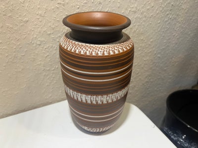 Keramik, Retro vase Studio Keramik, Ukendt / "Handarbeit" 117/20, FLOT retro vase Studio Keramik, va