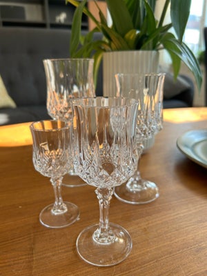 Glas, Krystalglas, Longchamp, Stort udvalg af rød-, hvid-, portvin-, vand- og champagneglas haves (c