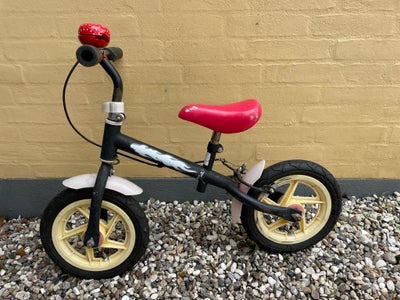 Unisex børnecykel, løbecykel, andet mærke, 0 gear, Løbecykel med rød ringeklokke