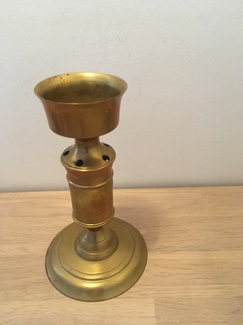 Tall Brass Adjustable Candlesticks