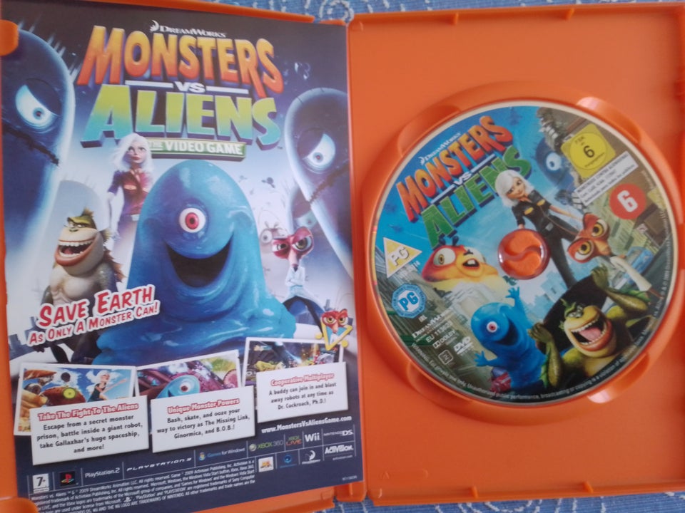 Monsters Mod Aliens, instruktør dansk, DVD