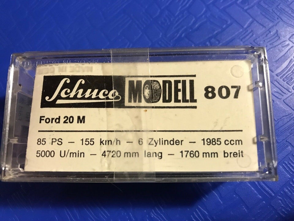Modelbil, Schuco Ford 20 M