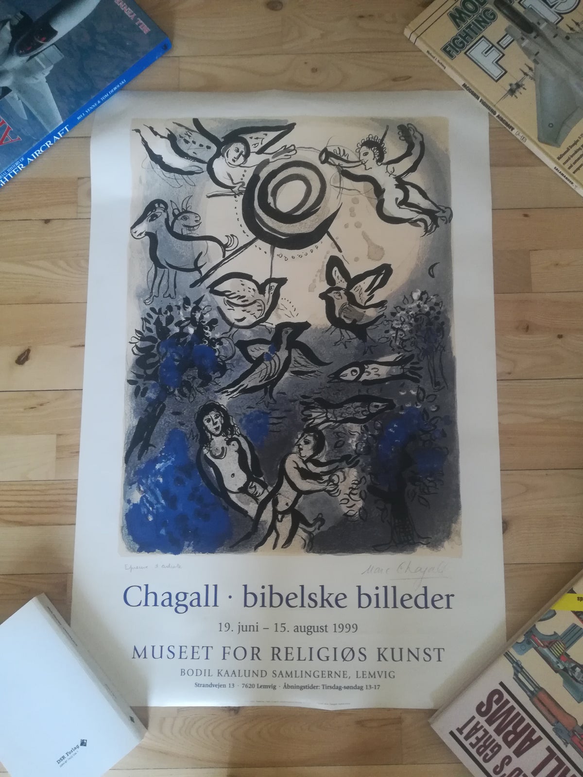 kedelig Rundt om Lab Chagall plakat, Chagall, b: 60 h: 90 – dba.dk – Køb og Salg af Nyt og Brugt